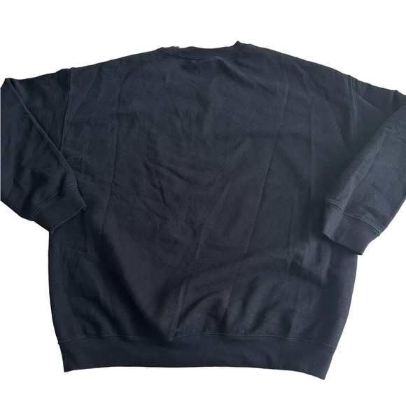 Gildan Black Graphic Men's Crewneck Sweater - Picture 3 of 7